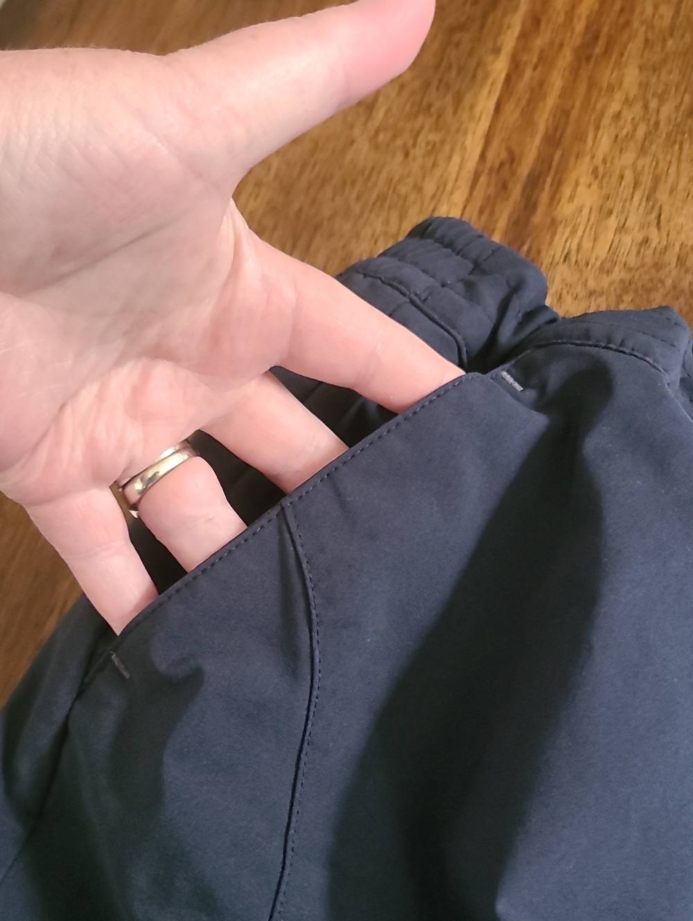 Eddie Bauer Skort Skirt Womens Small Blue 15" Tennis Golf Stretch Drawstring - Picture 2 of 5